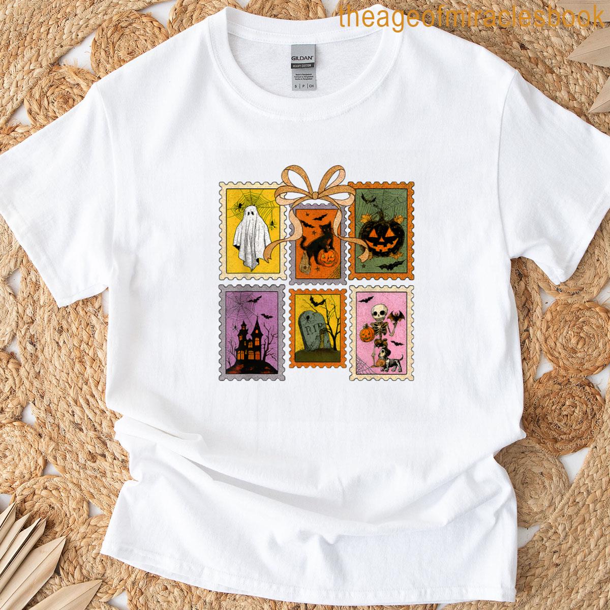 Halloween Ghost Pumpkin Bats Scary Night T-shirt