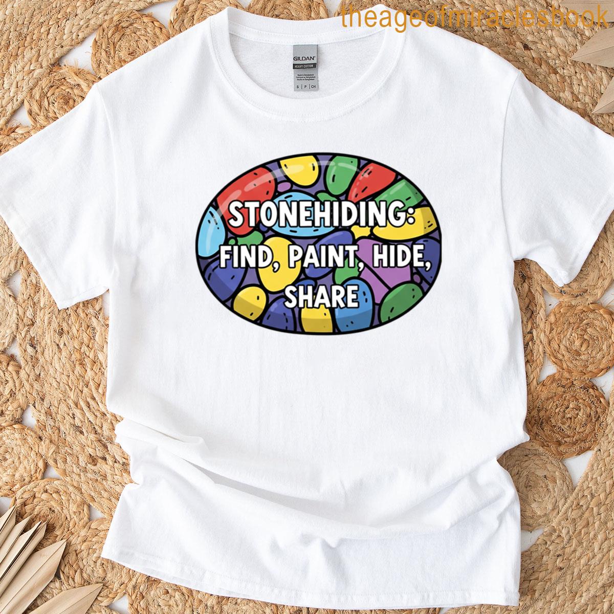 Painted Stone Artwork Stonehiding T-shirt