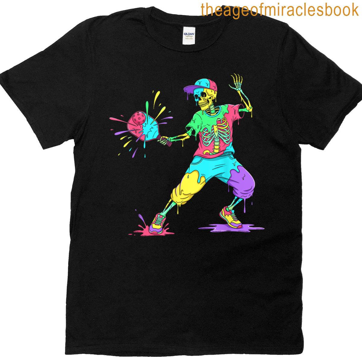 Pickleball Player Ice Cream Pickleball Drip T-shirt