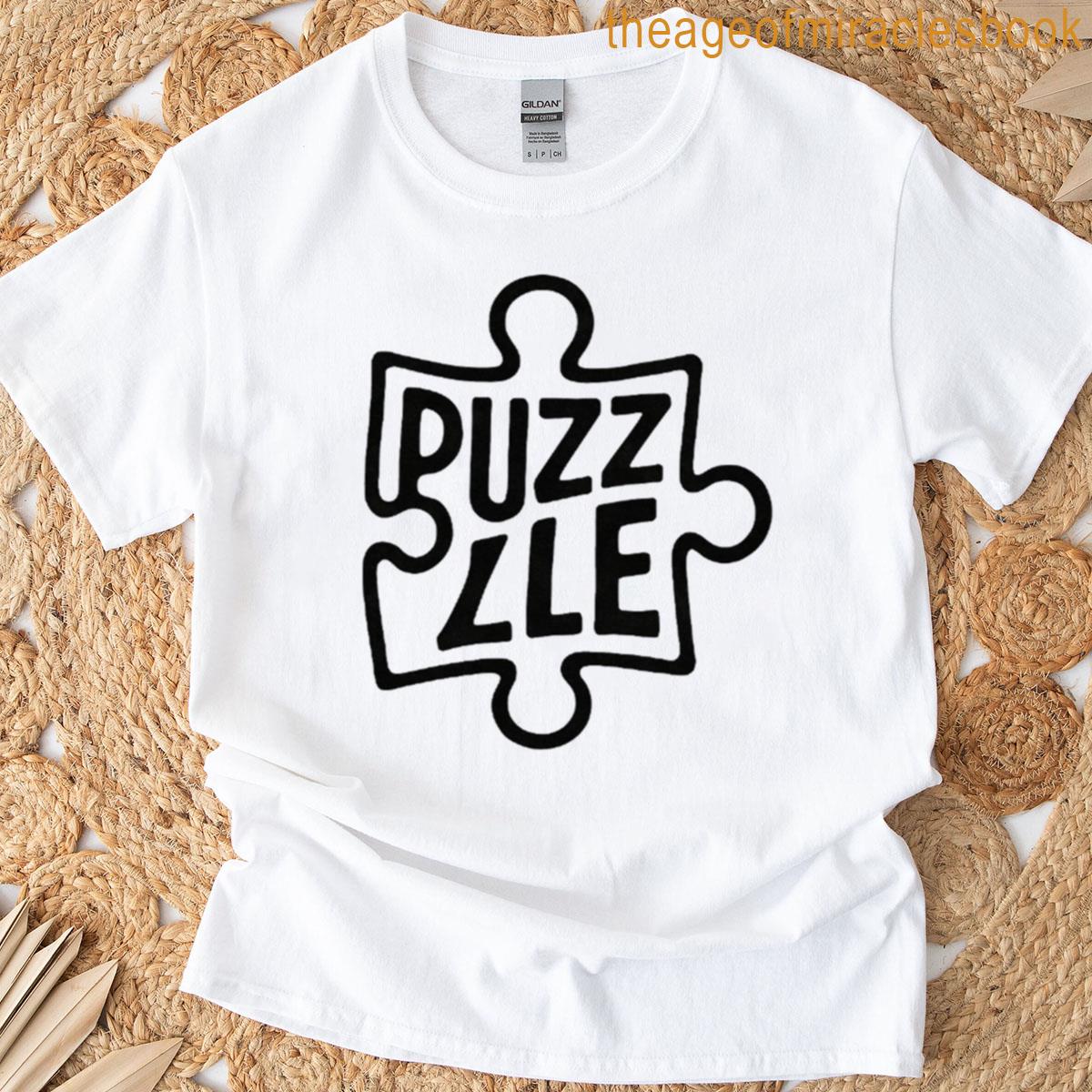 Puzzle Jigsaw Typography Brain Teaser T-shirt