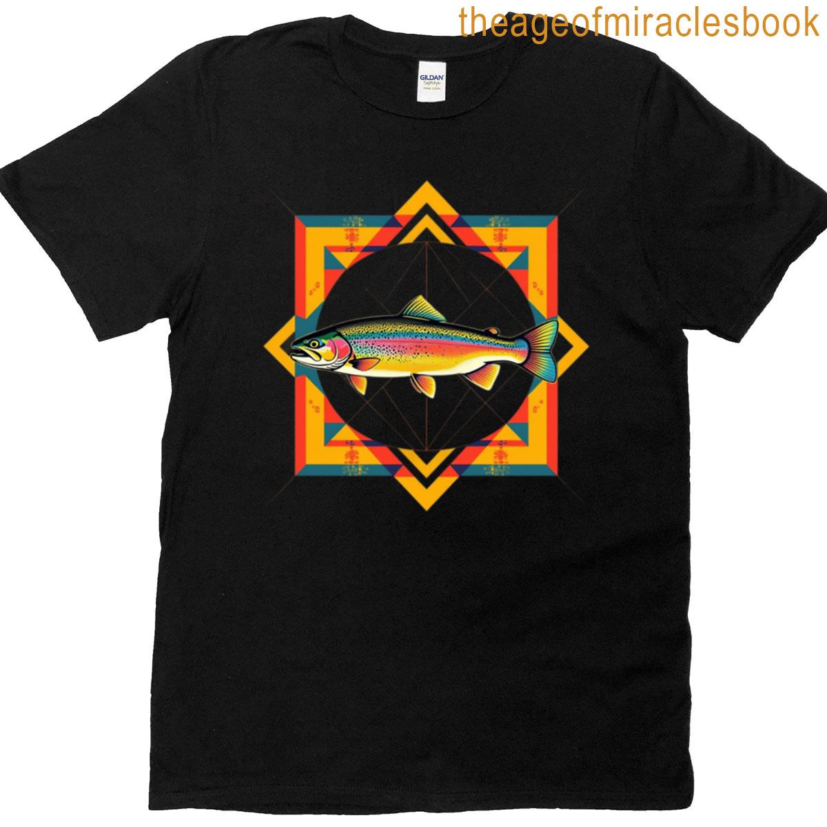 Rainbow Trout Art T-shirt