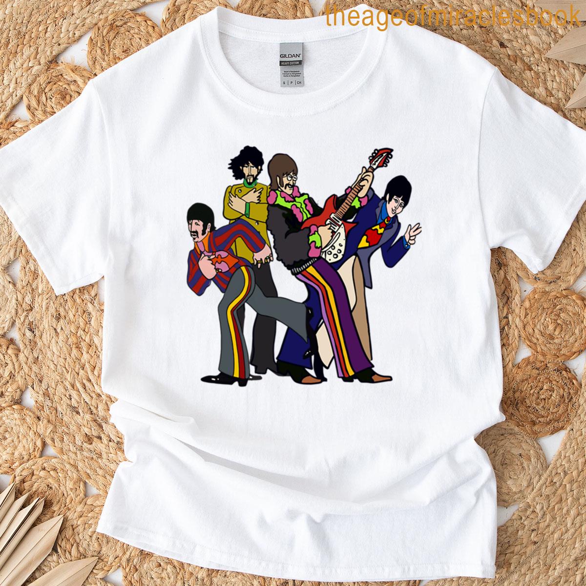 Sixties Cartoon Submarine Characters T-shirt