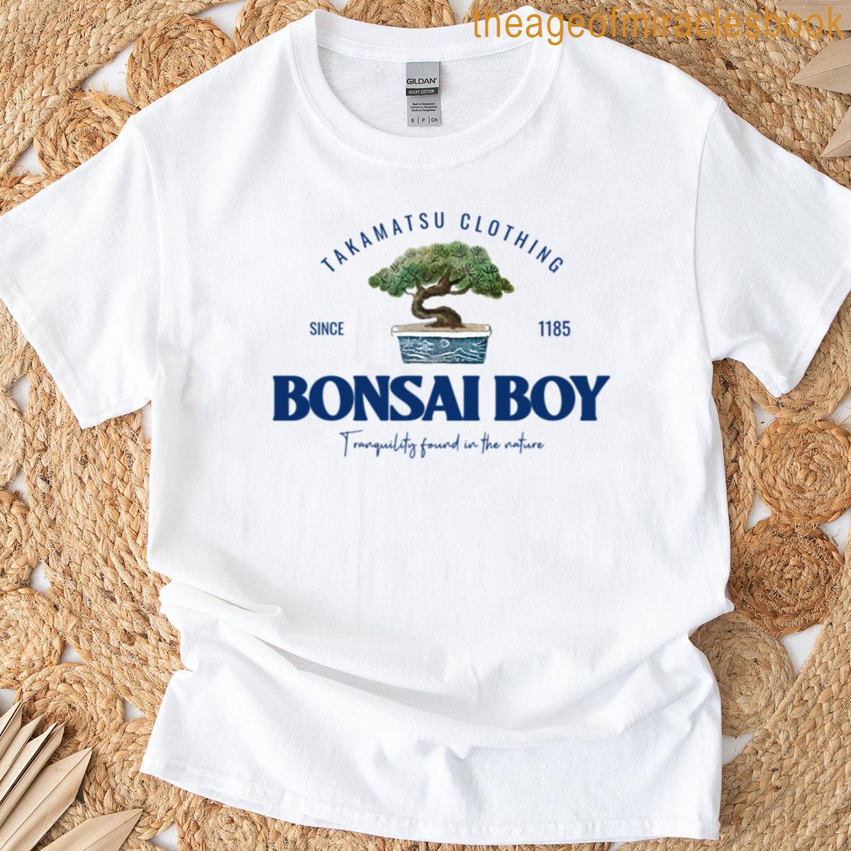 Traditional Bonsai Boy Design T-shirt
