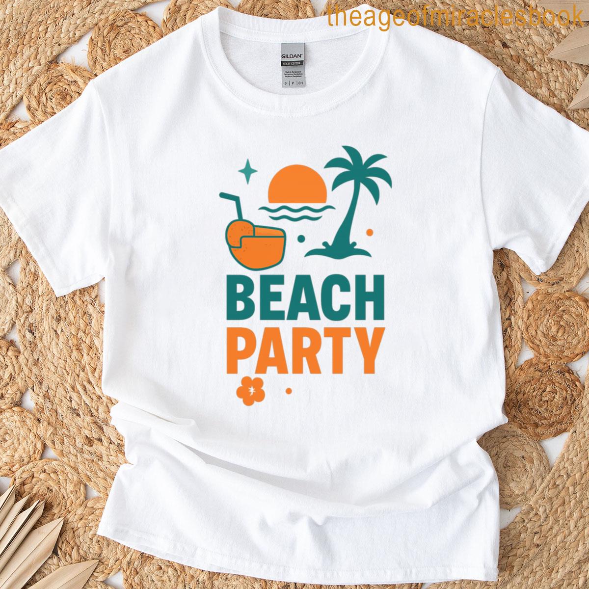 Tropical Sunset For Beach Party T-shirt