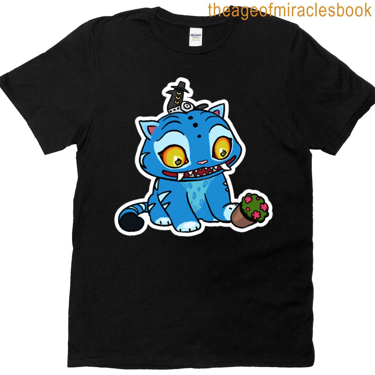 Blue Tiger Play With Pot T-shirt