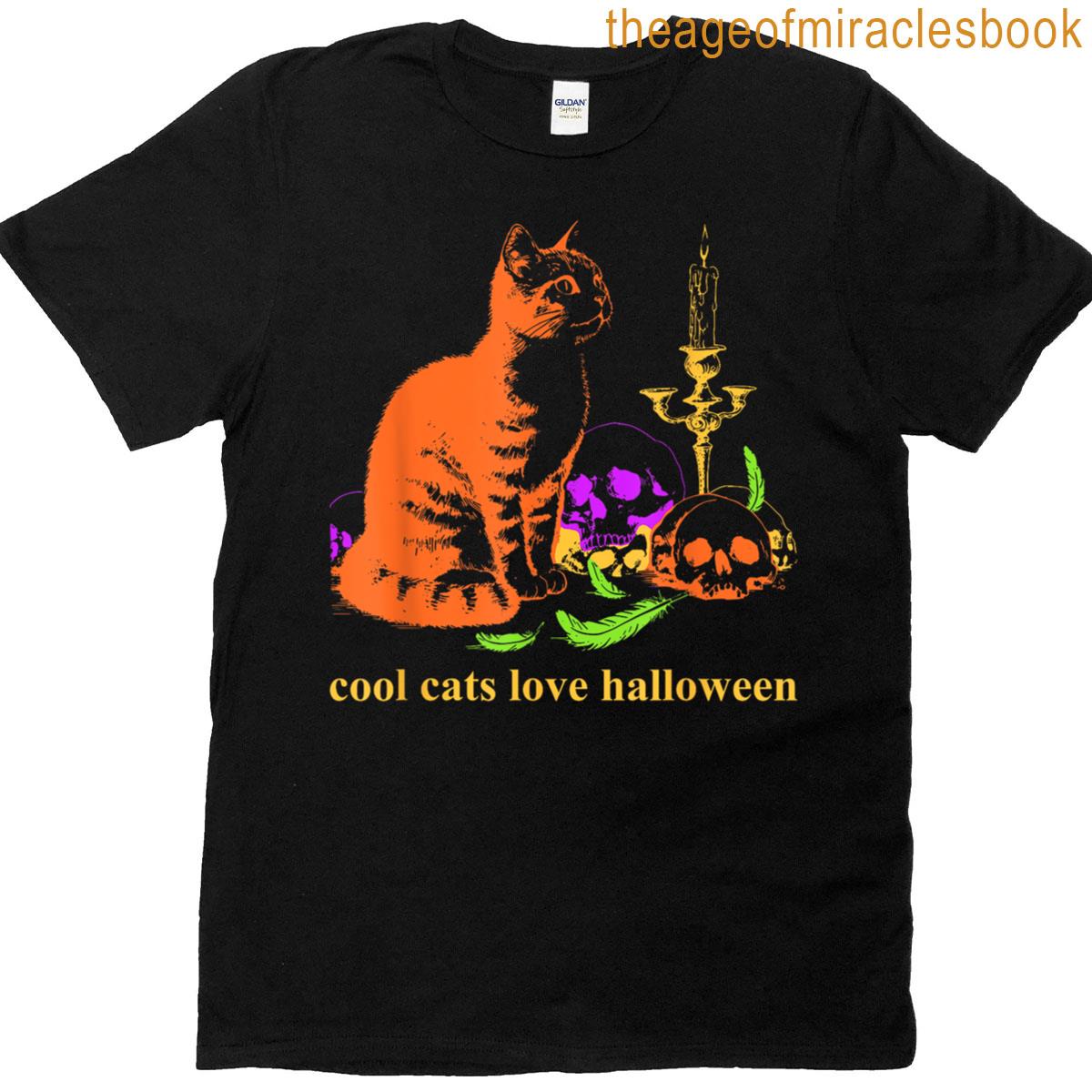 Cool Cats Love Halloween T-shirt