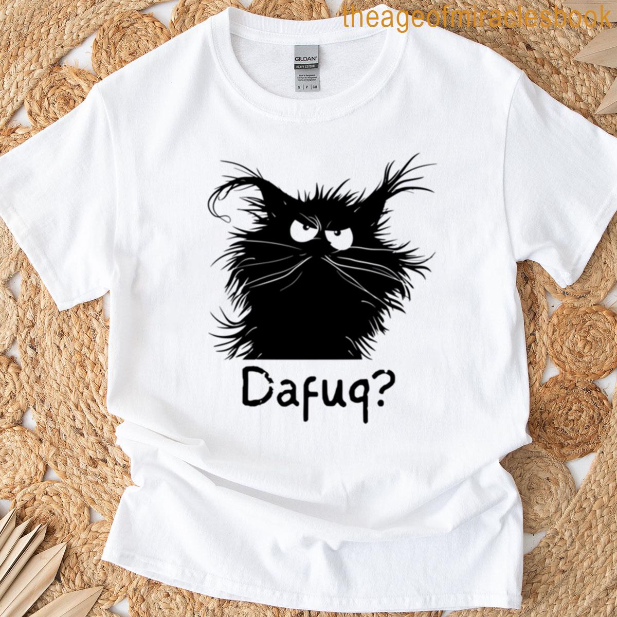 Dafuq Angry Black Cat T-shirt
