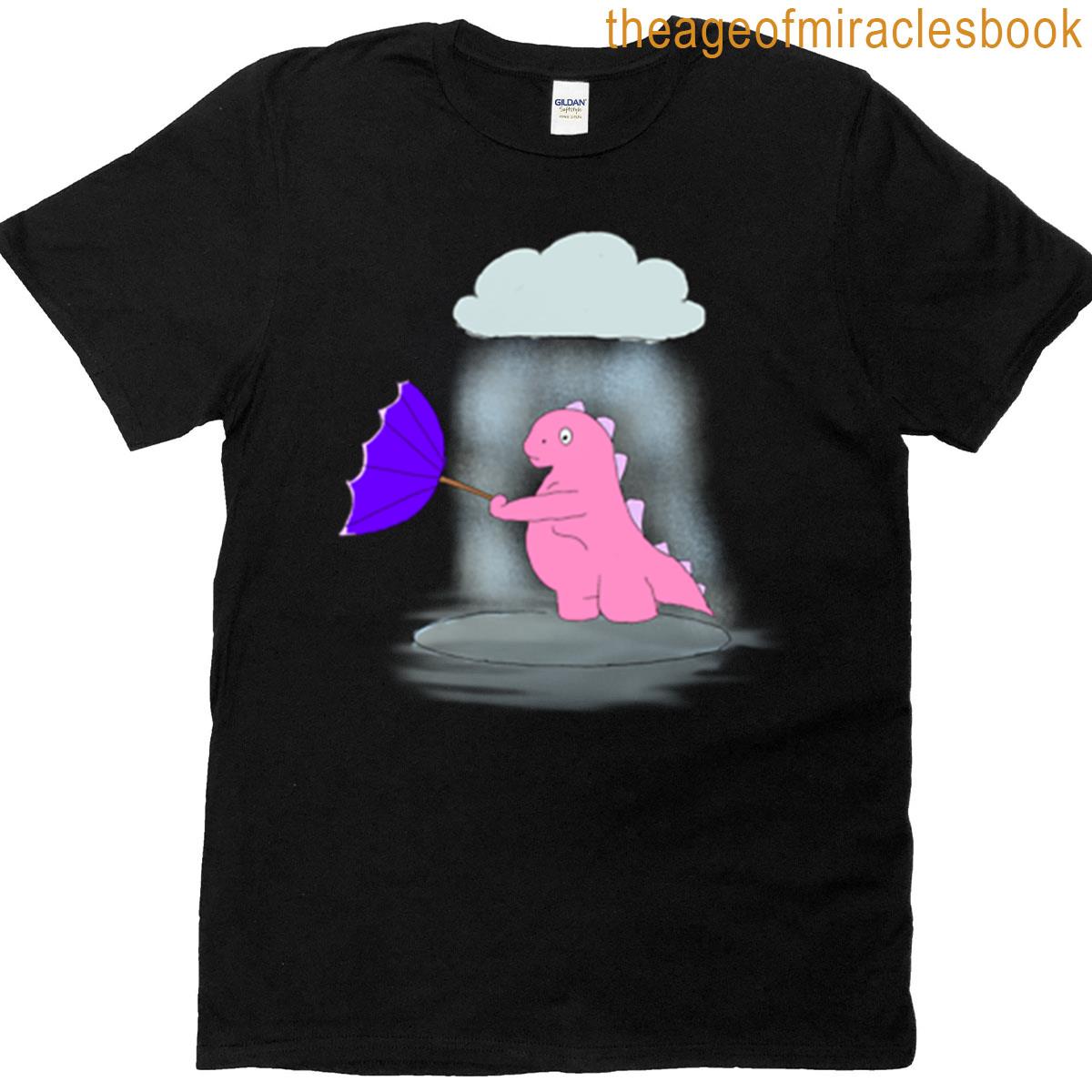 Dino Umbrella Sticker T-shirt