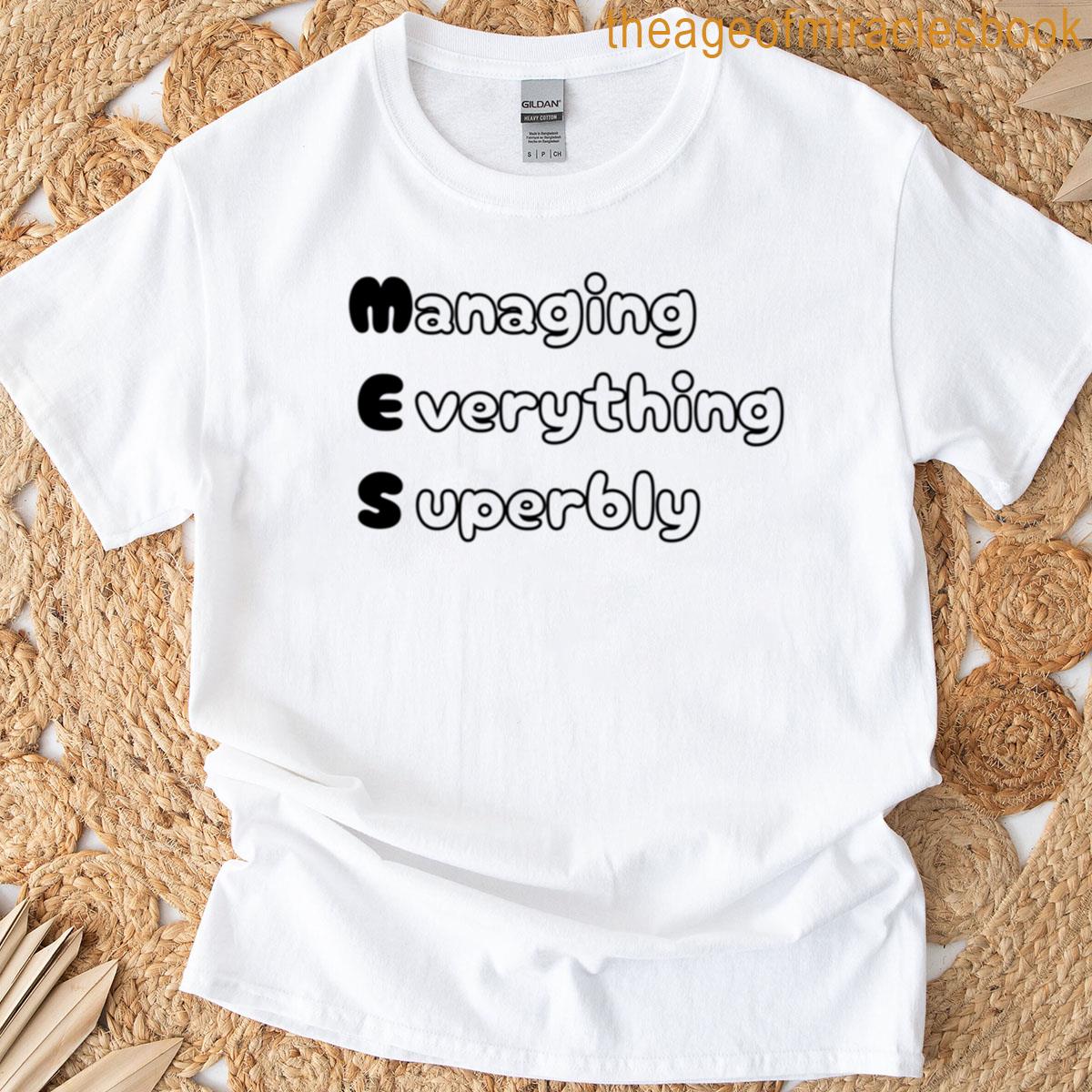 Funny Mes Chemical Engineering Acronym Pun Oversized T-shirt