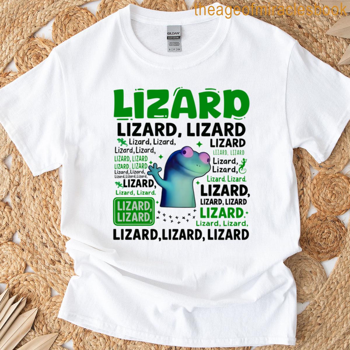 Funny Weirdcore Meme Lizard Lizard Lizard Viral Trending T-shirt