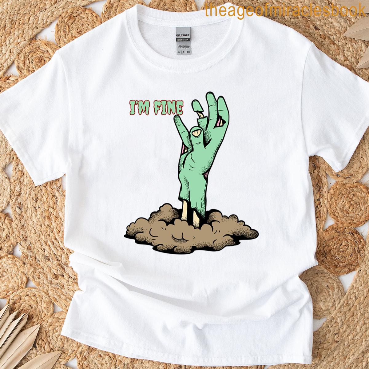 Im Fine Sarcastic Humor Oversized T-shirt