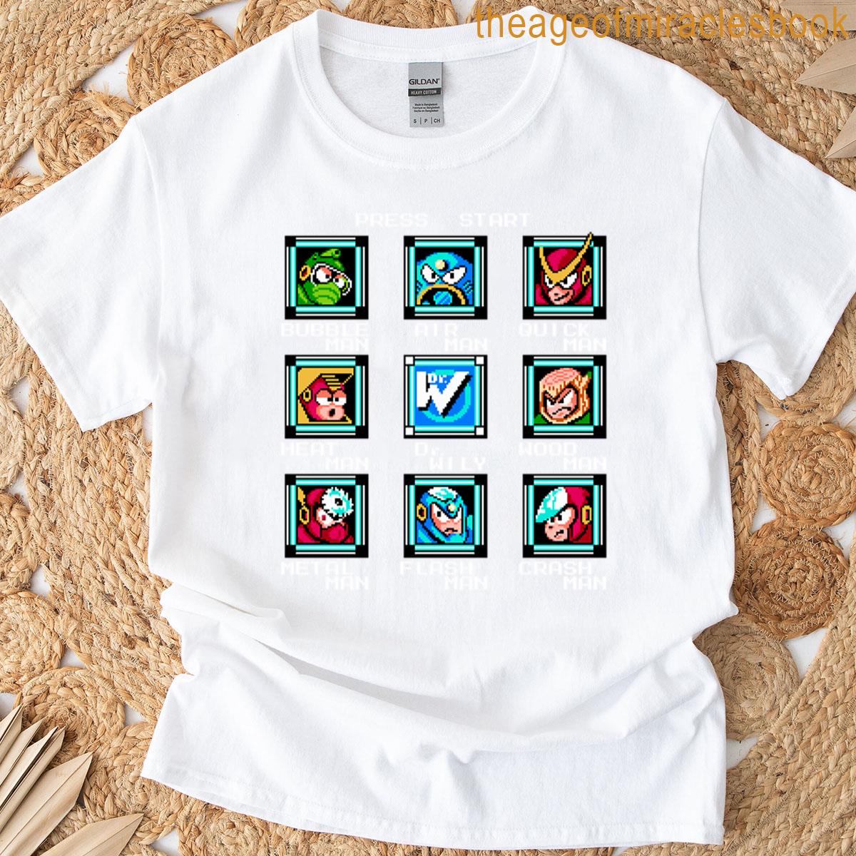 Megaman 2 Stage Select T-shirt