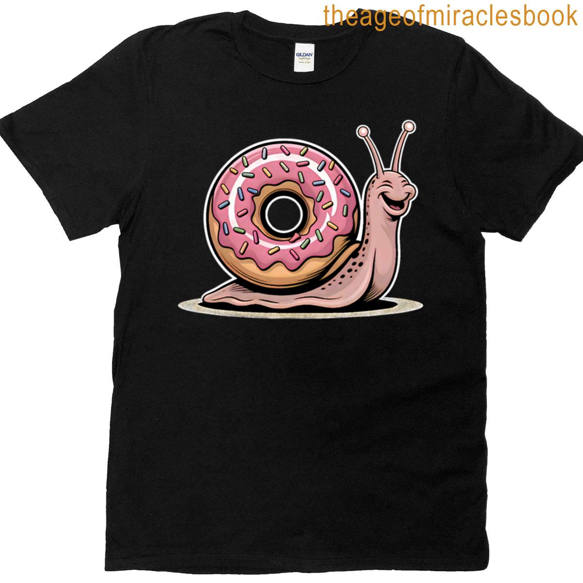 Snail Loves Donut T-shirt