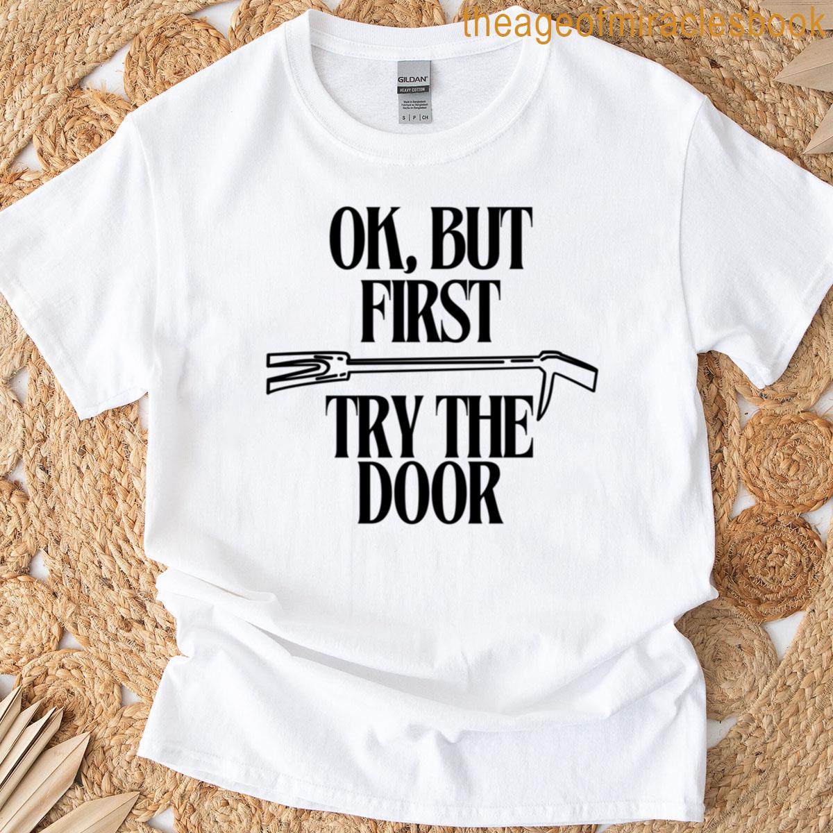 Try The Door- Black T-shirt