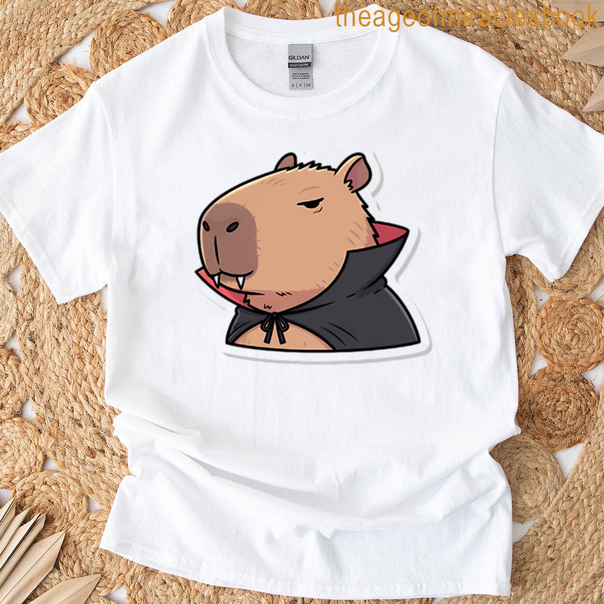 Vampire Capybara Halloween Costume Oversized T-shirt
