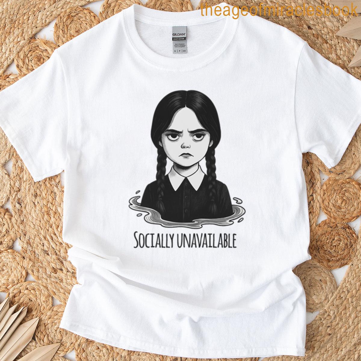 Wednesday – Socially Unavailable T-shirt