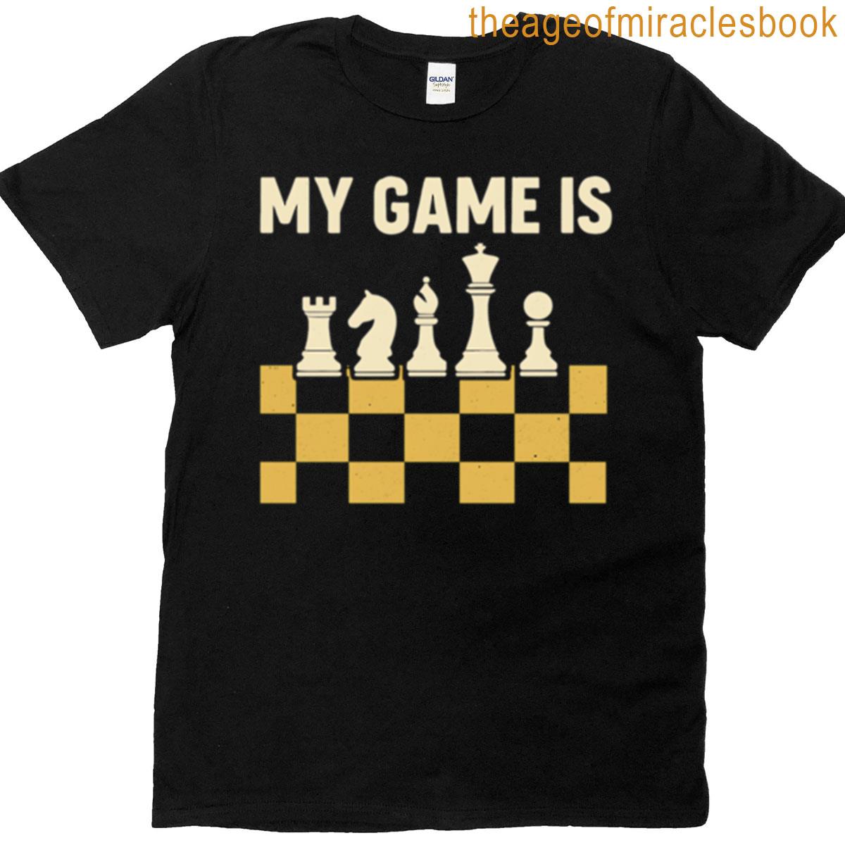 Chess Design Black And White Strategy Art T-shirt