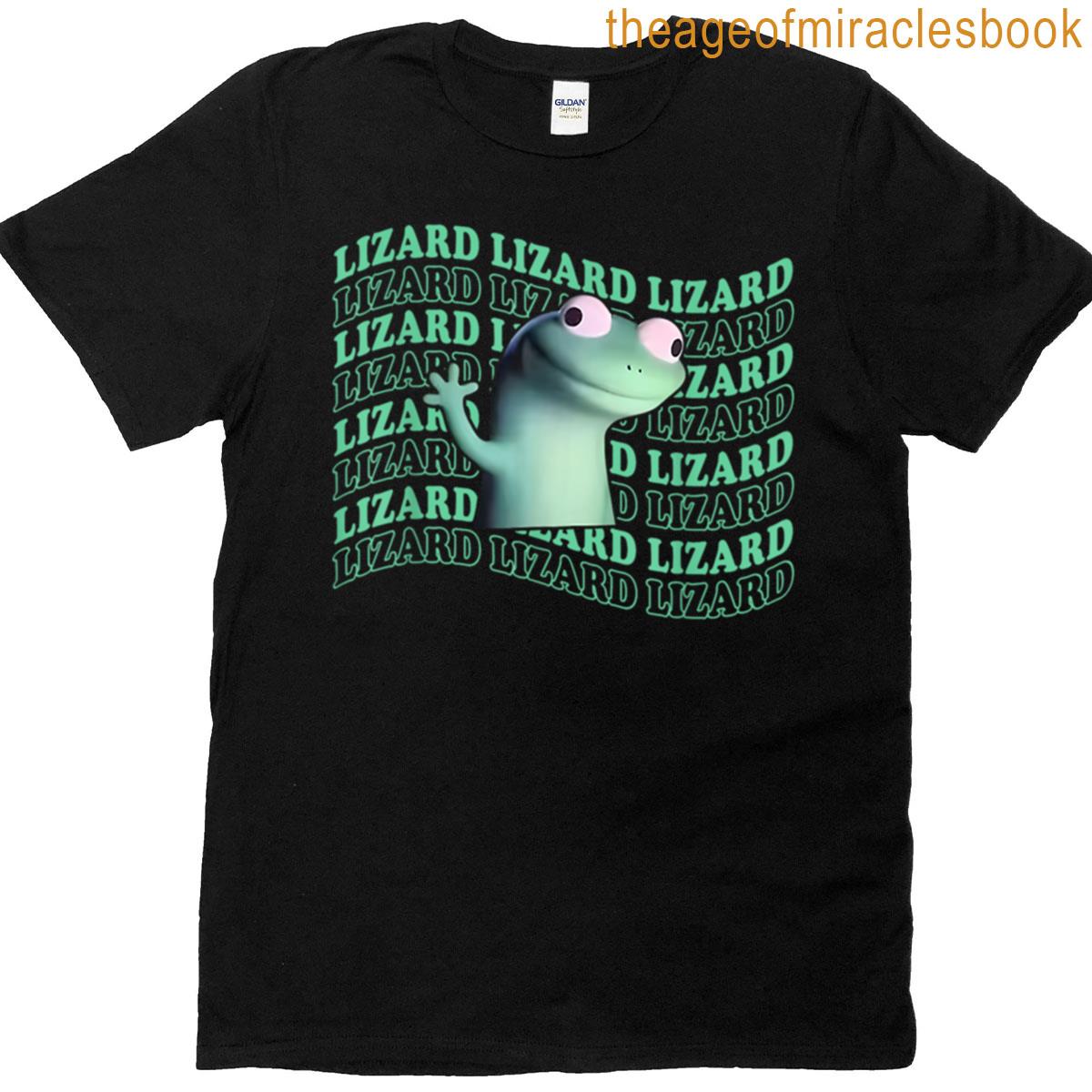 Cute Lizard Meme Aesthetic Oversized T-shirt