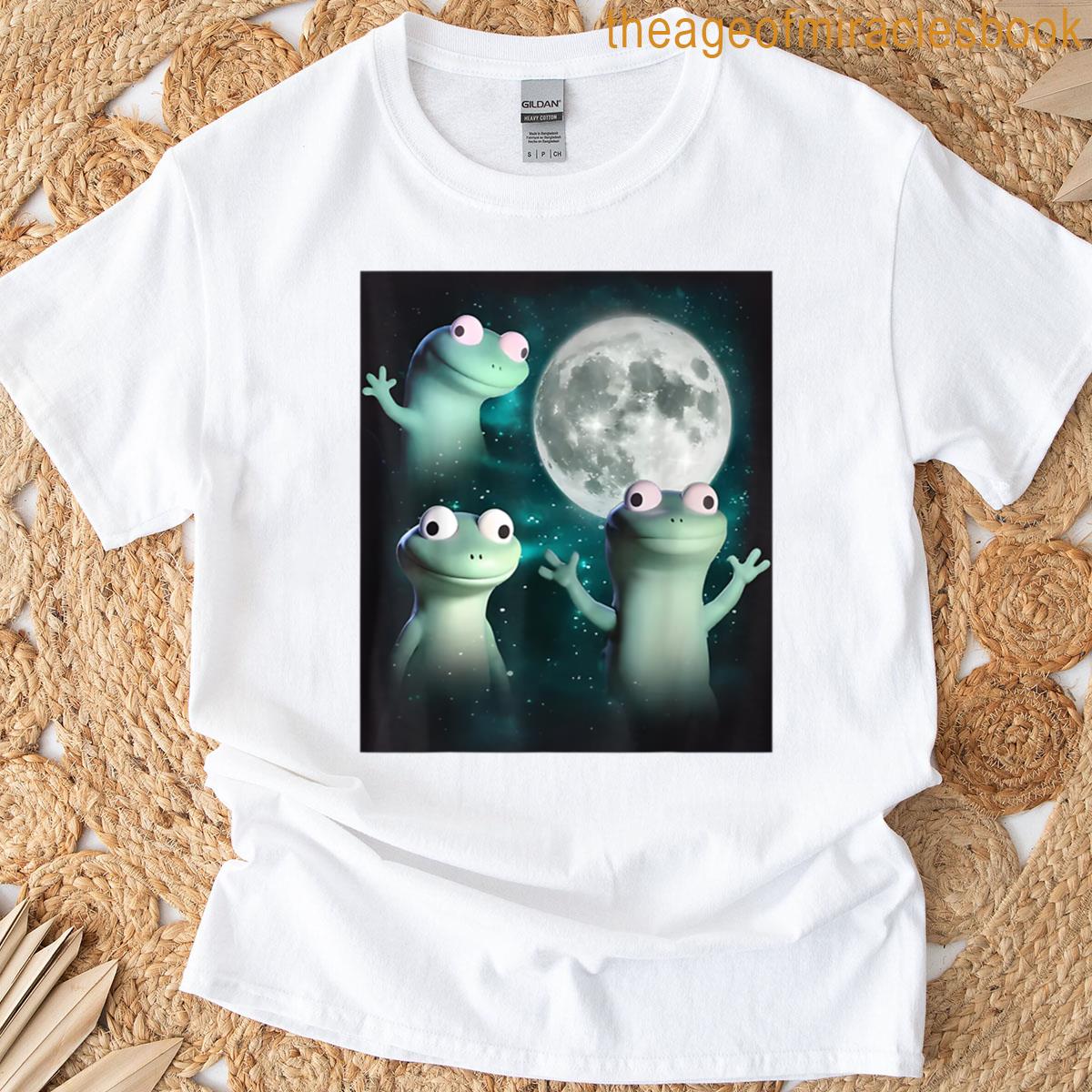 Funny Weirdcore Animal Lizard Lizard Lizard Moon Trending Meme – Derpy Lizard Button T-shirt