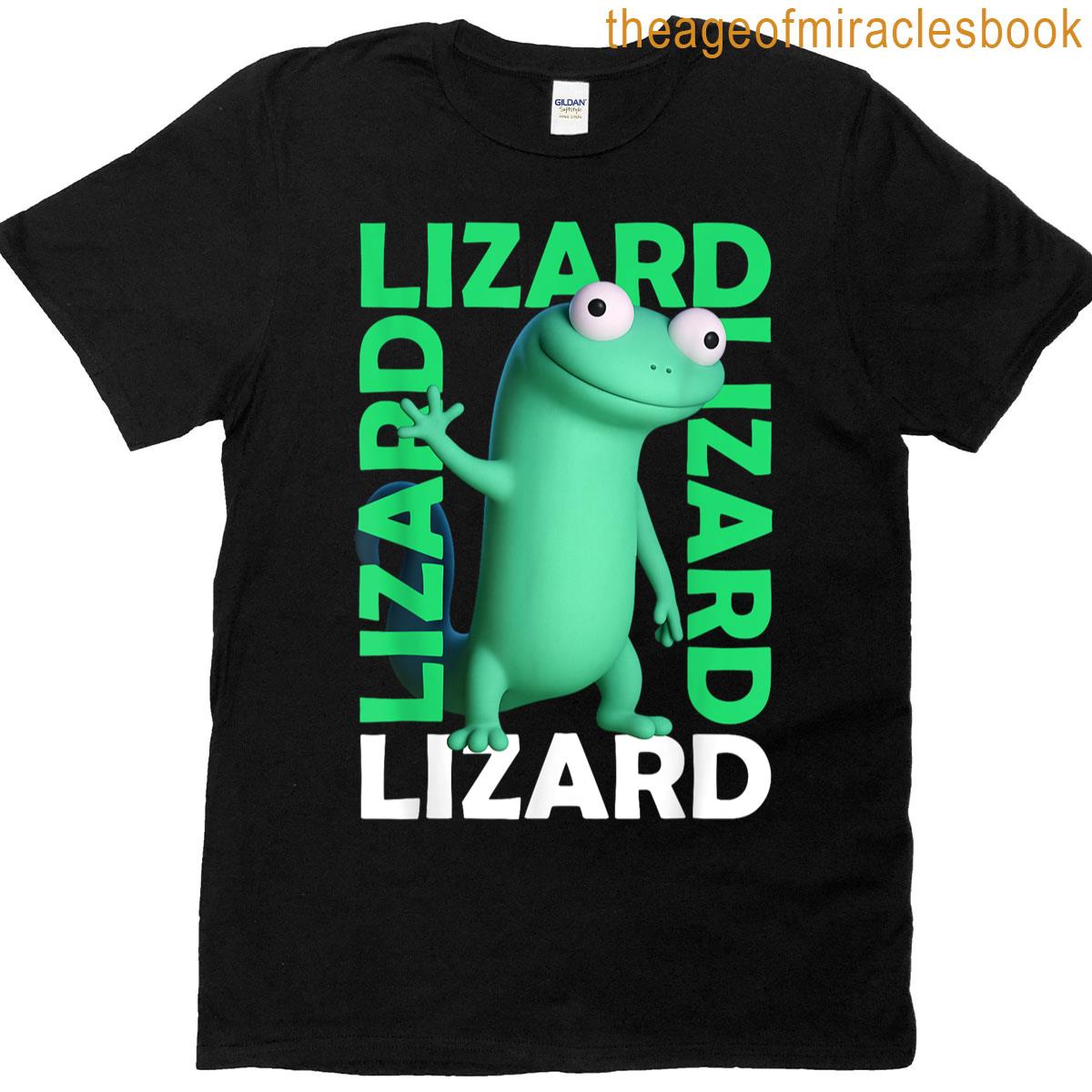 Funny Weirdcore Lizard Lizard Lizard Meme T-shirt