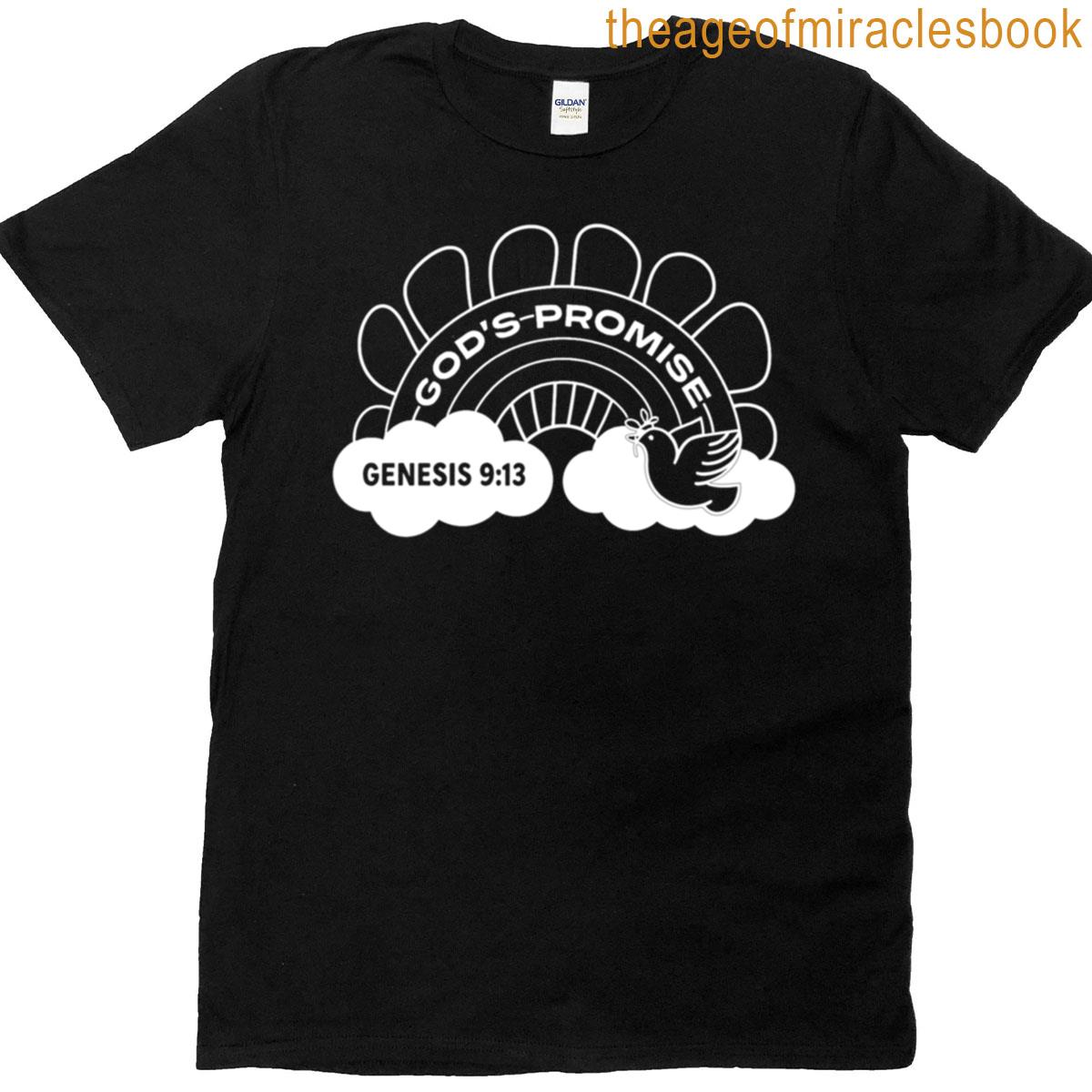 Gods Promise Rainbow White Line T-shirt