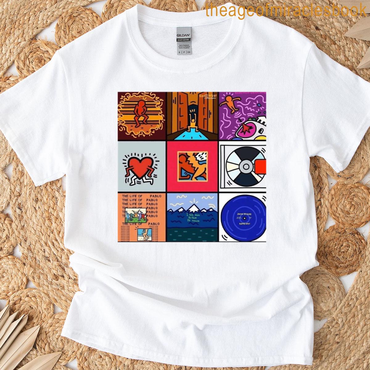 Kanye Album Collage T-shirt