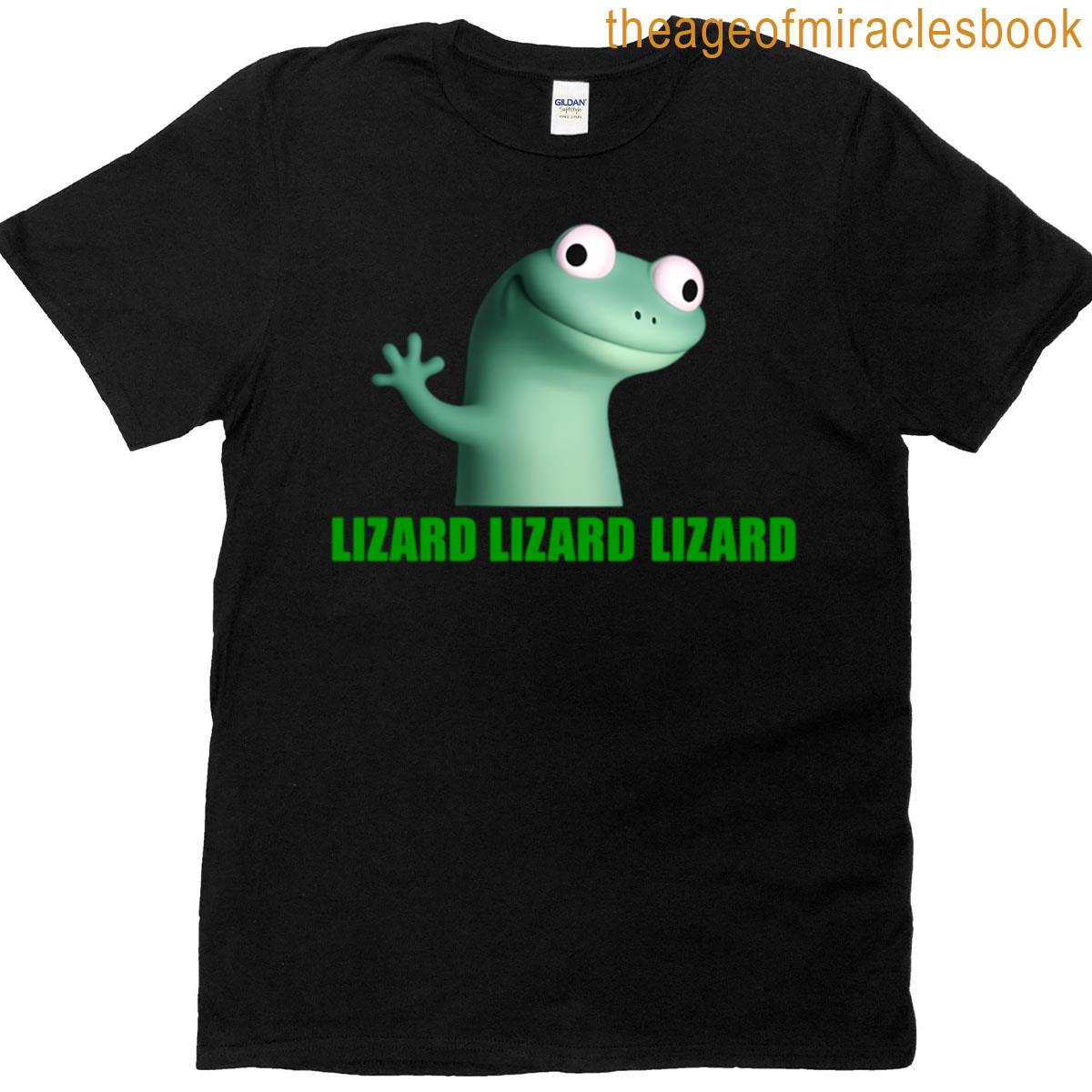 Lizard Meme Sticker Lizard Lizard Lizard Decal Funny Reptile T-shirt