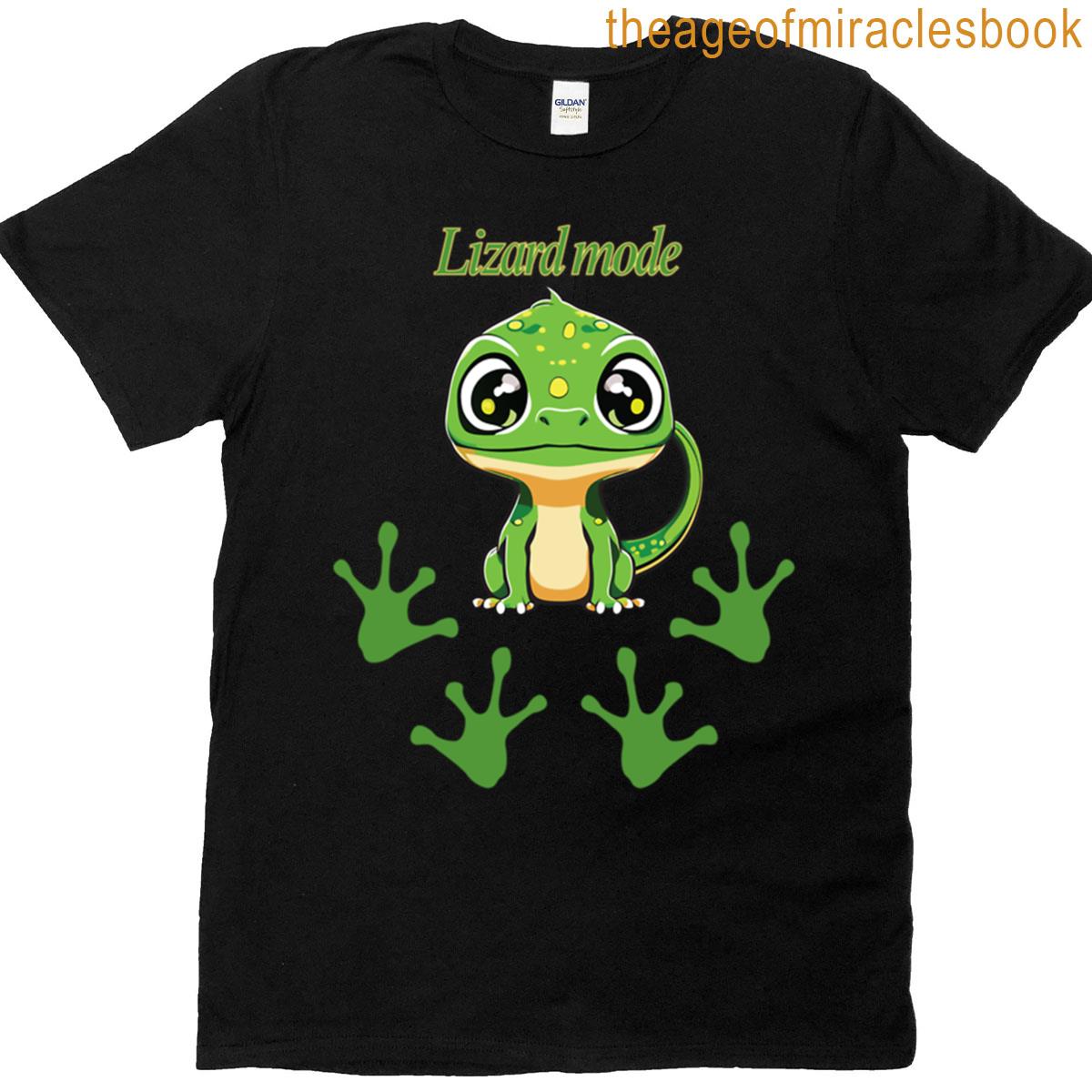 Lizard Mode Funny Reptile Lover Design Oversized T-shirt