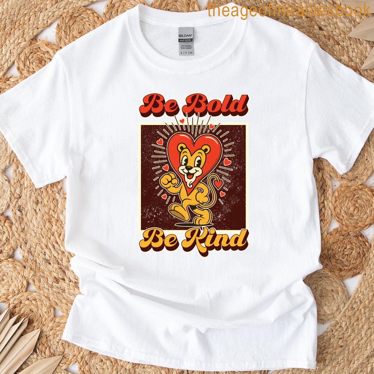 Retro Cartoon Lion With Heart T-shirt