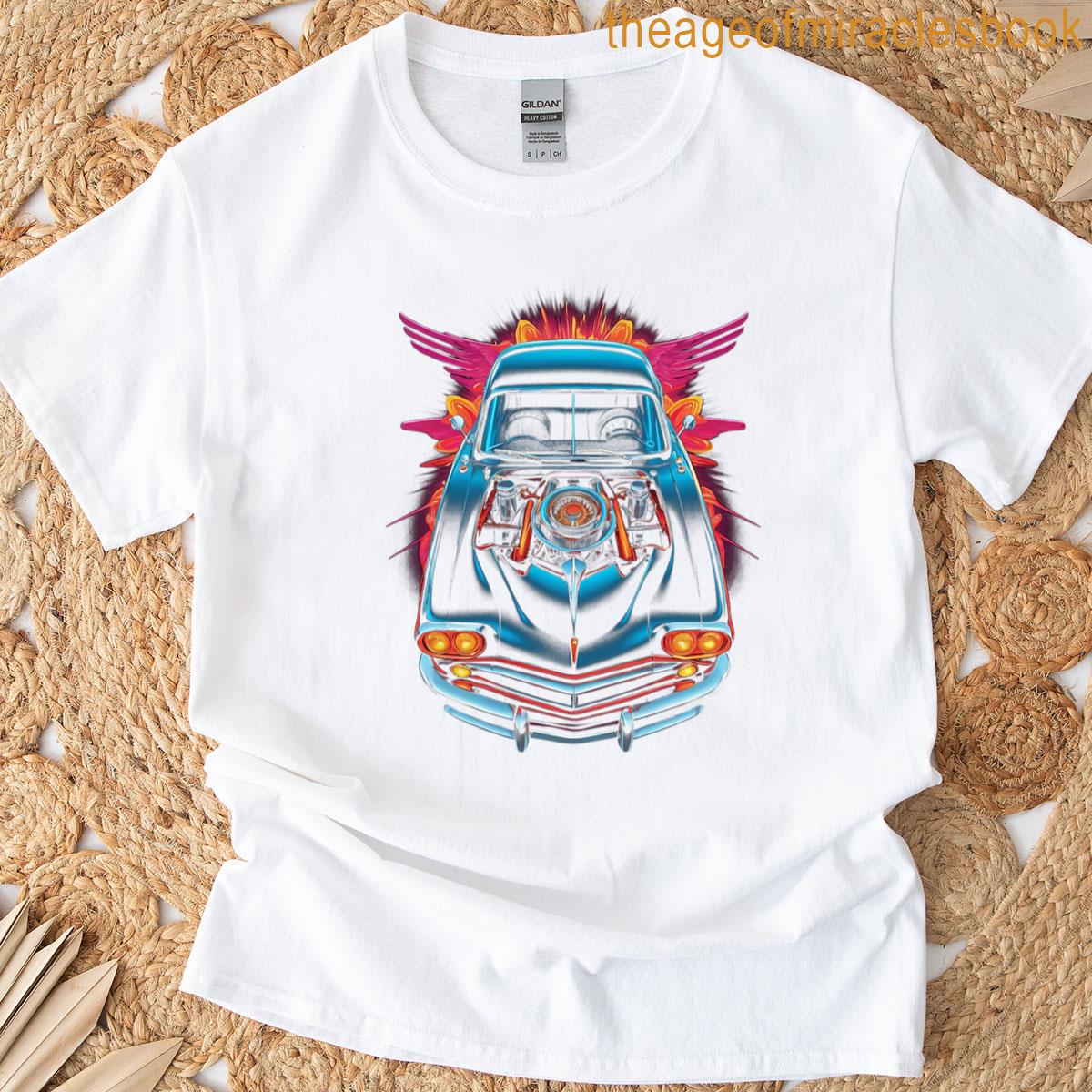 Retro Muscle Car With Wings T-shirt