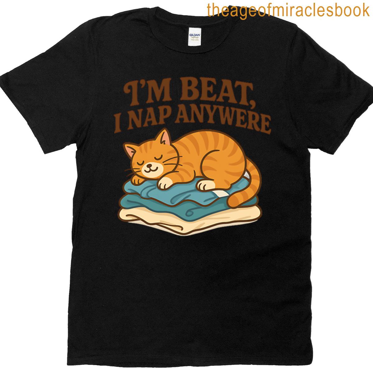 Sleepy Cat On Cozy Clothes T-shirt
