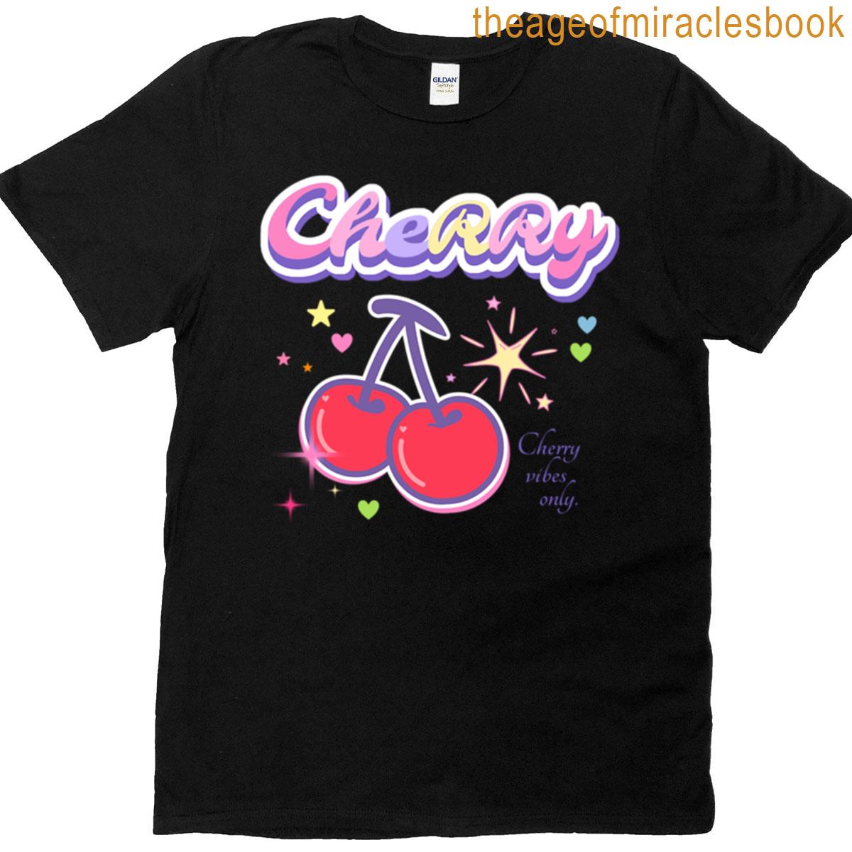 Vintage Cherry Pattern Sweet Retro Premium T-shirt