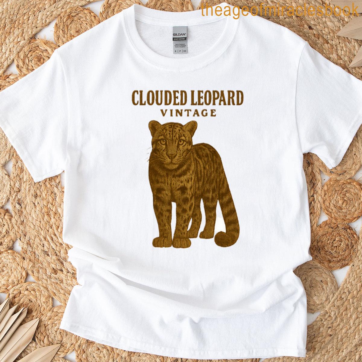Vintage Clouded Leopard Retro Jungle Cat T-shirt