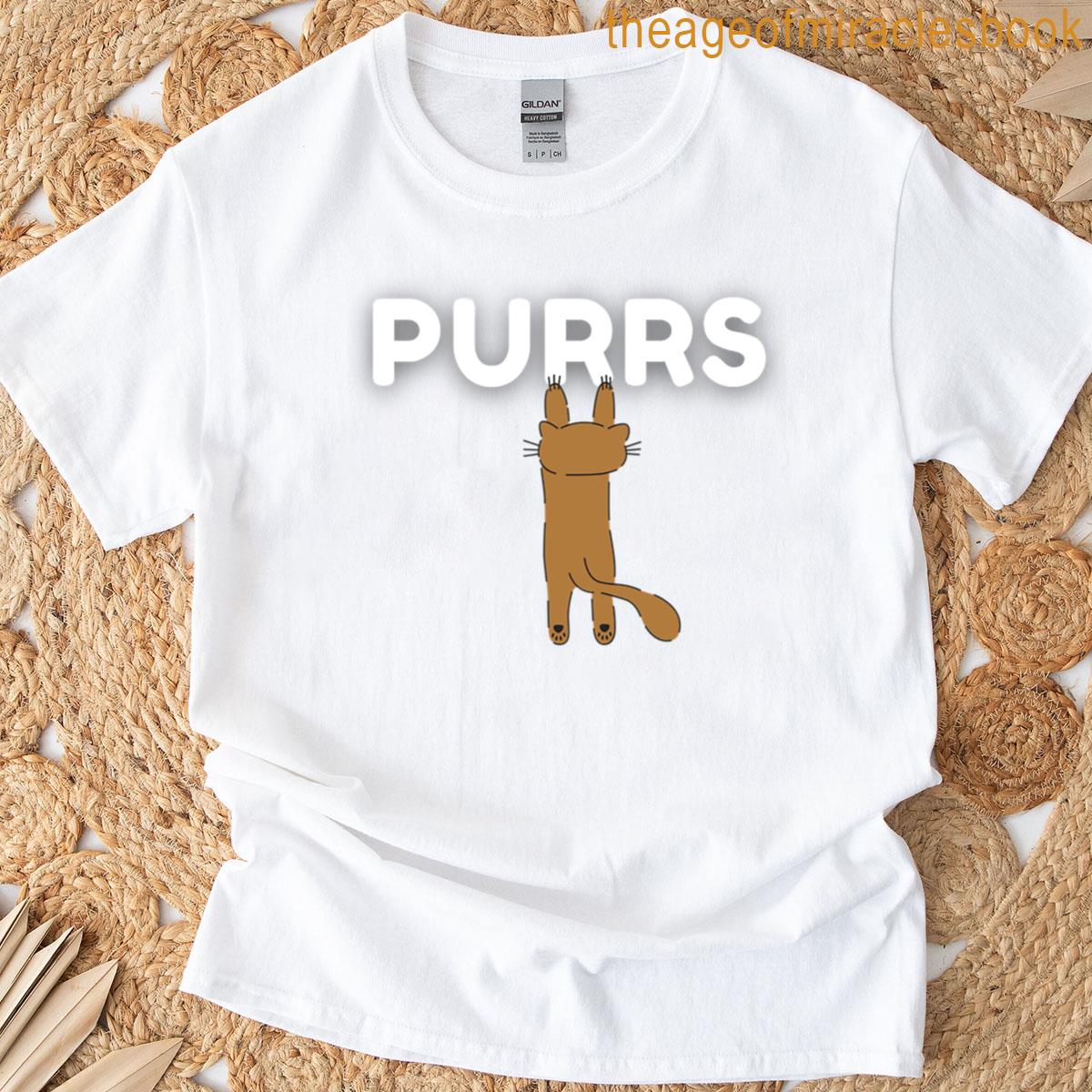 Cat Lover Cute Cat Purrs T-shirt