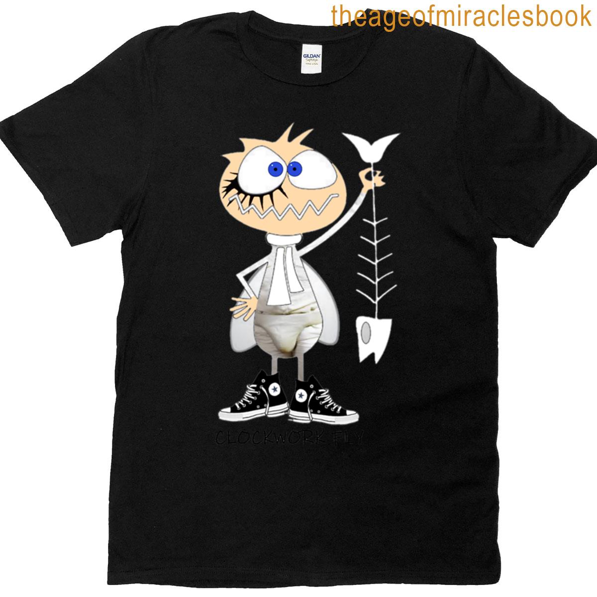 Clockwork Fly Cartoon Critter Oversized T-shirt
