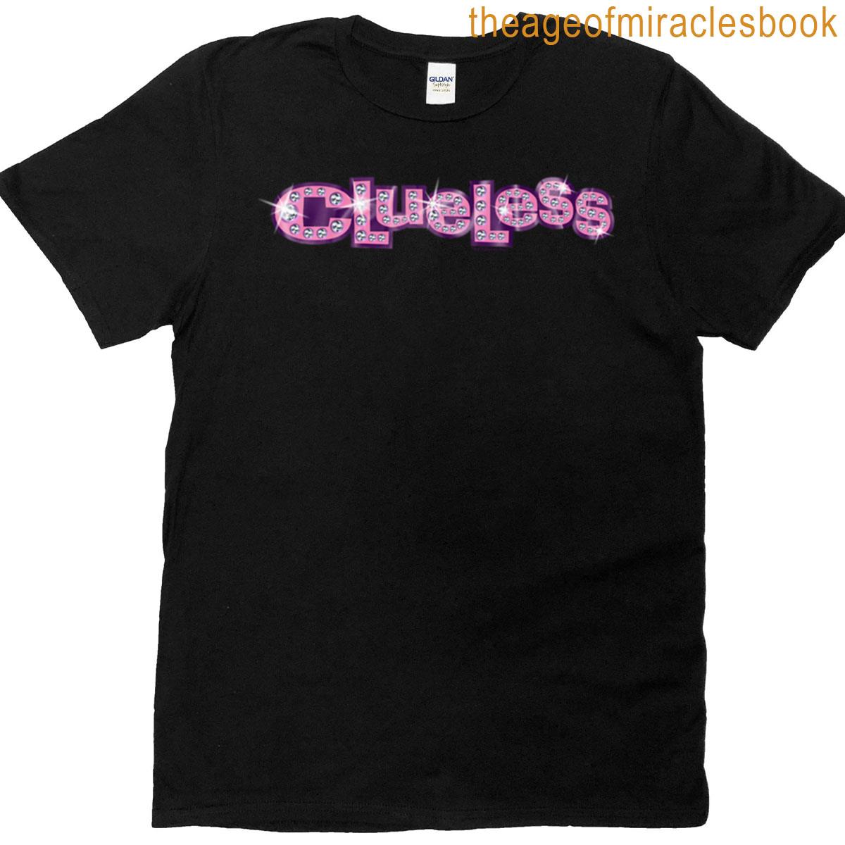 Clueless Iconic Fancy Big Chest Text Logo T-shirt