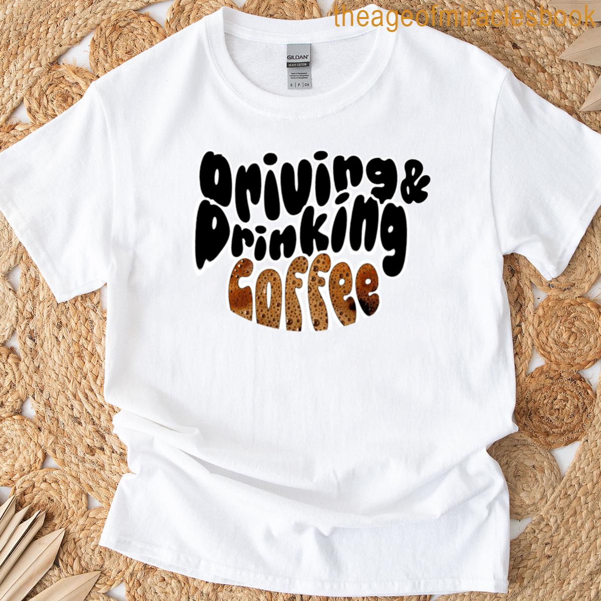 Driving Drinking Coffee Oversized T-shirt