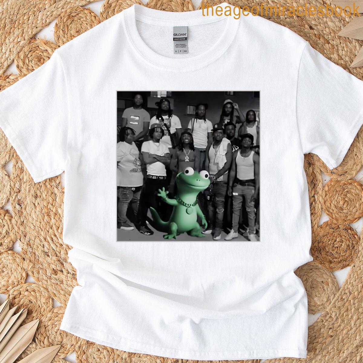 Lizard Gang – Lizard Lizard Lizard Lizard Button Funny Weirdcore T-shirt