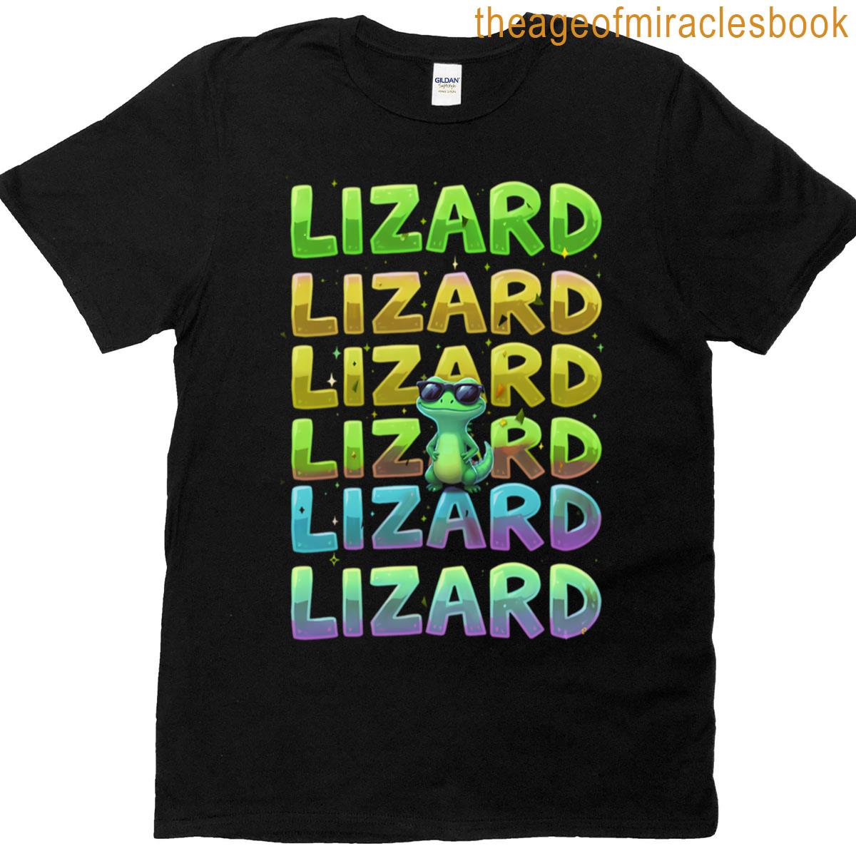 Lizard Lizard Lizard Funny Weirdcore Meme Animal T-shirt