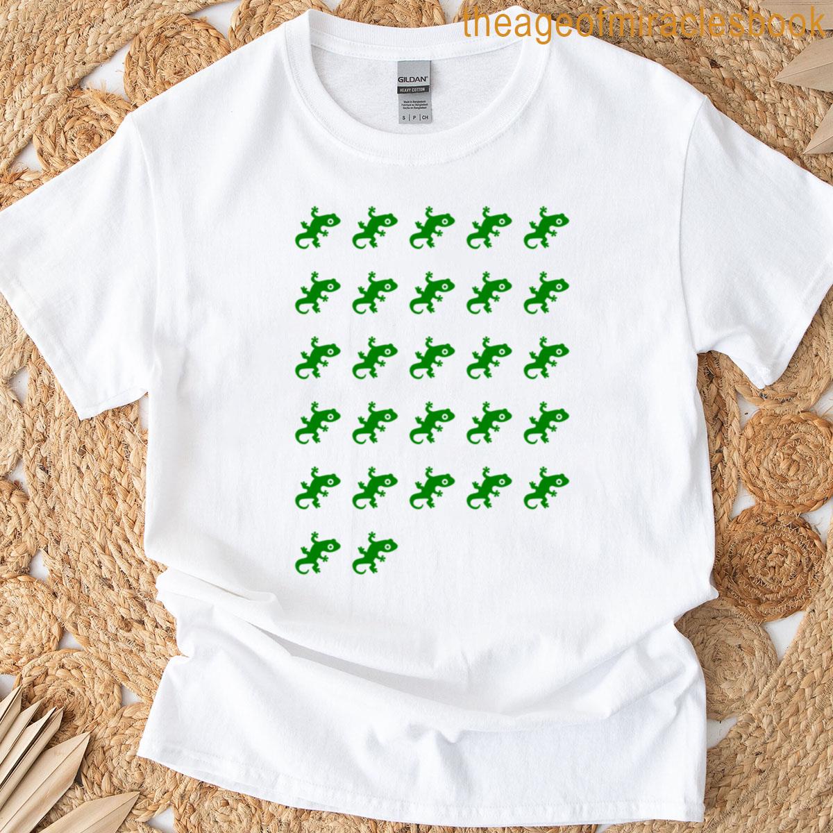 Lizard Lizard Lizard Meme Funny Repetitive Button Press Trend Graphic Design Oversized T-shirt