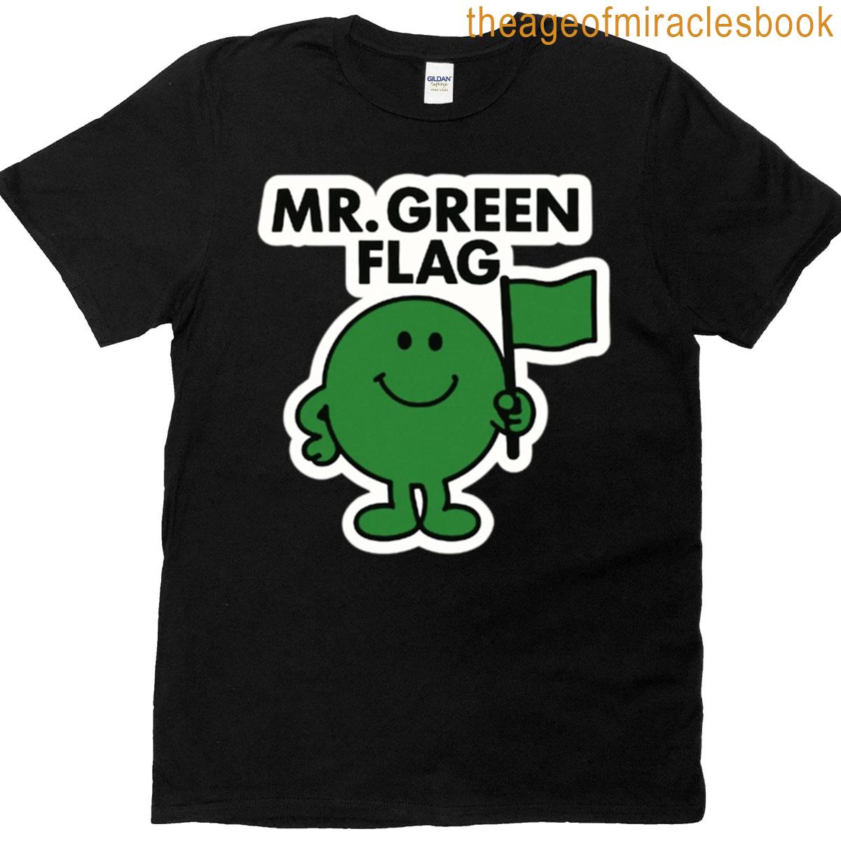 Mr Green Flag Character Comic Meme Funny Relatable Men Guy T-shirt