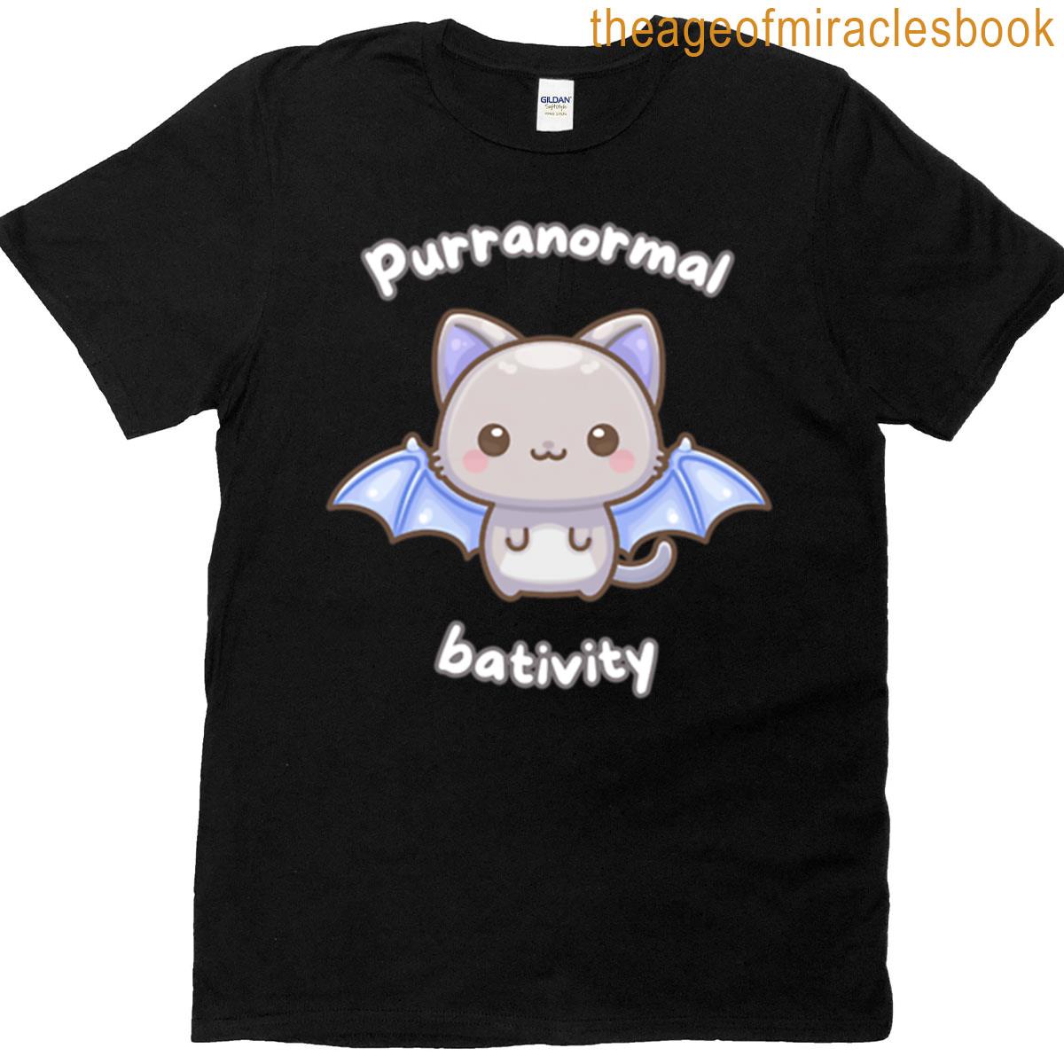 Purranormal Bativity Cat Bat Oversized T-shirt