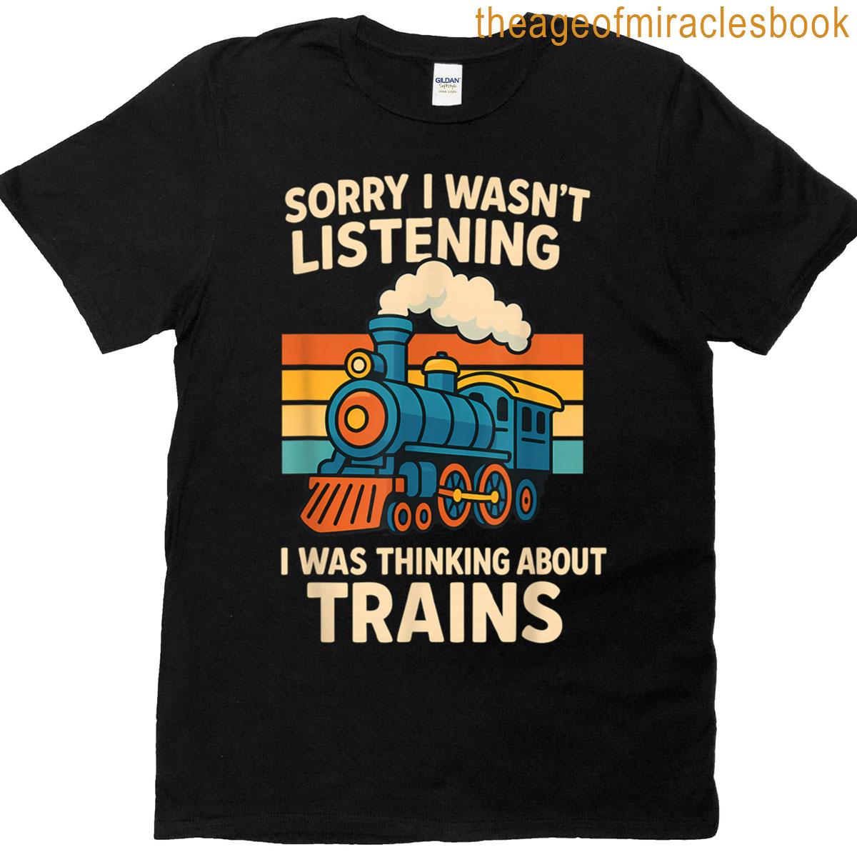 Retro Train Lover Model Railroad Conductor Funny Train T-shirt