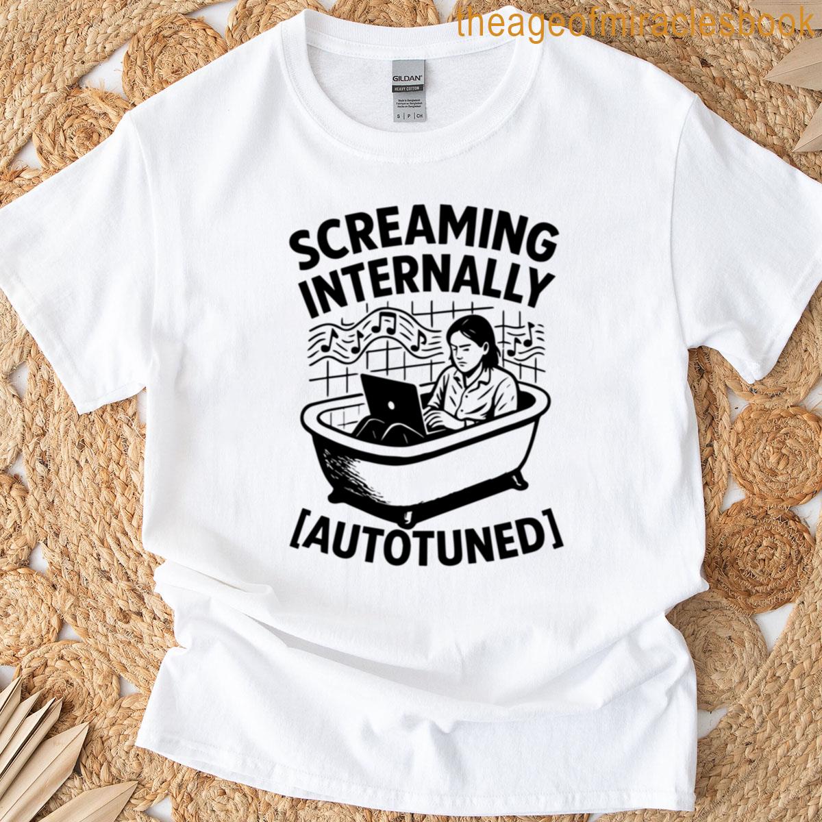 Screaming Internally Autotuned – Meme T-shirt
