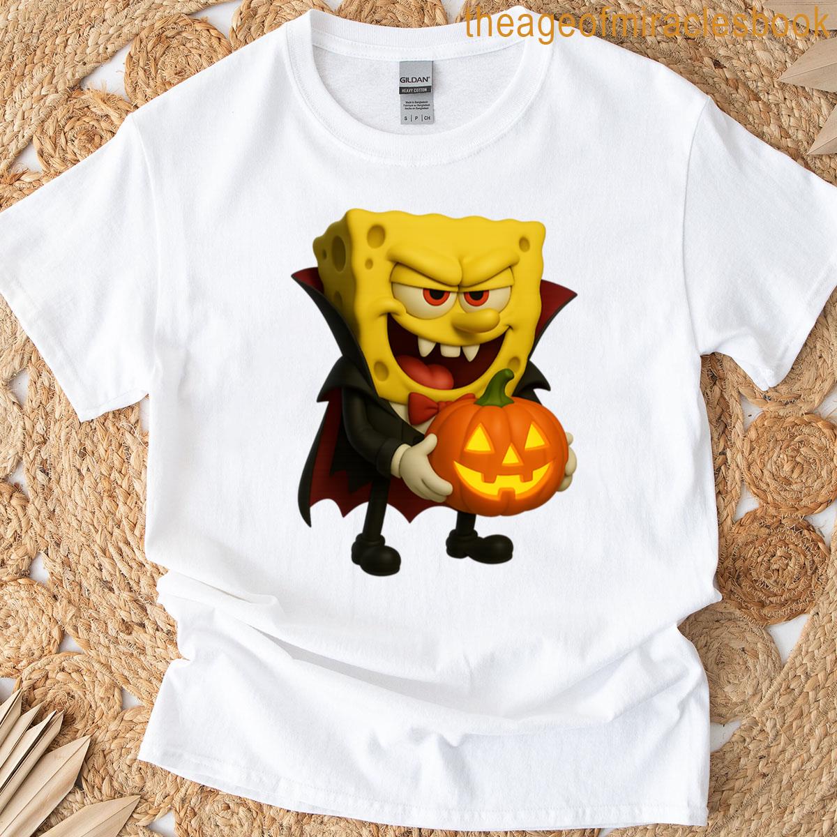 Spongebob – Vampire Dracula – Halloween Horror Spongebob T-shirt