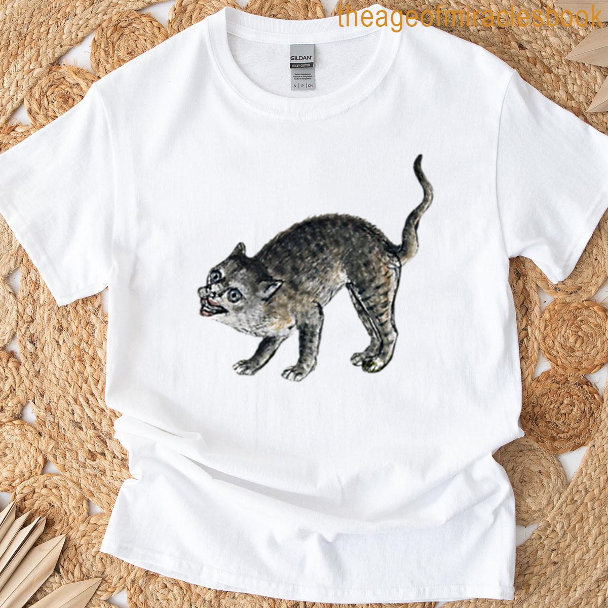 Weird Angry Medieval Cat T-shirt