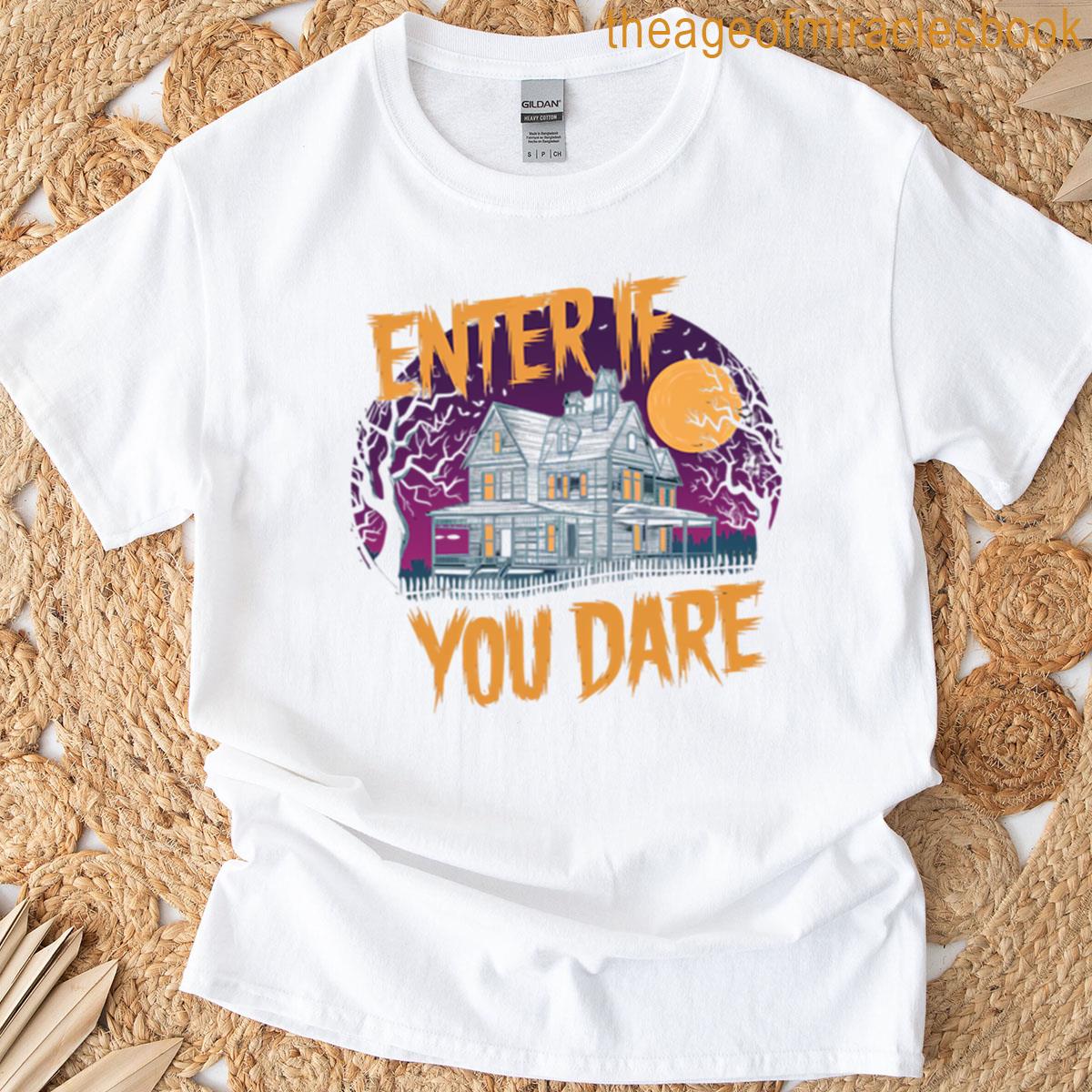 Haunted House Silhouette Oversized T-shirt
