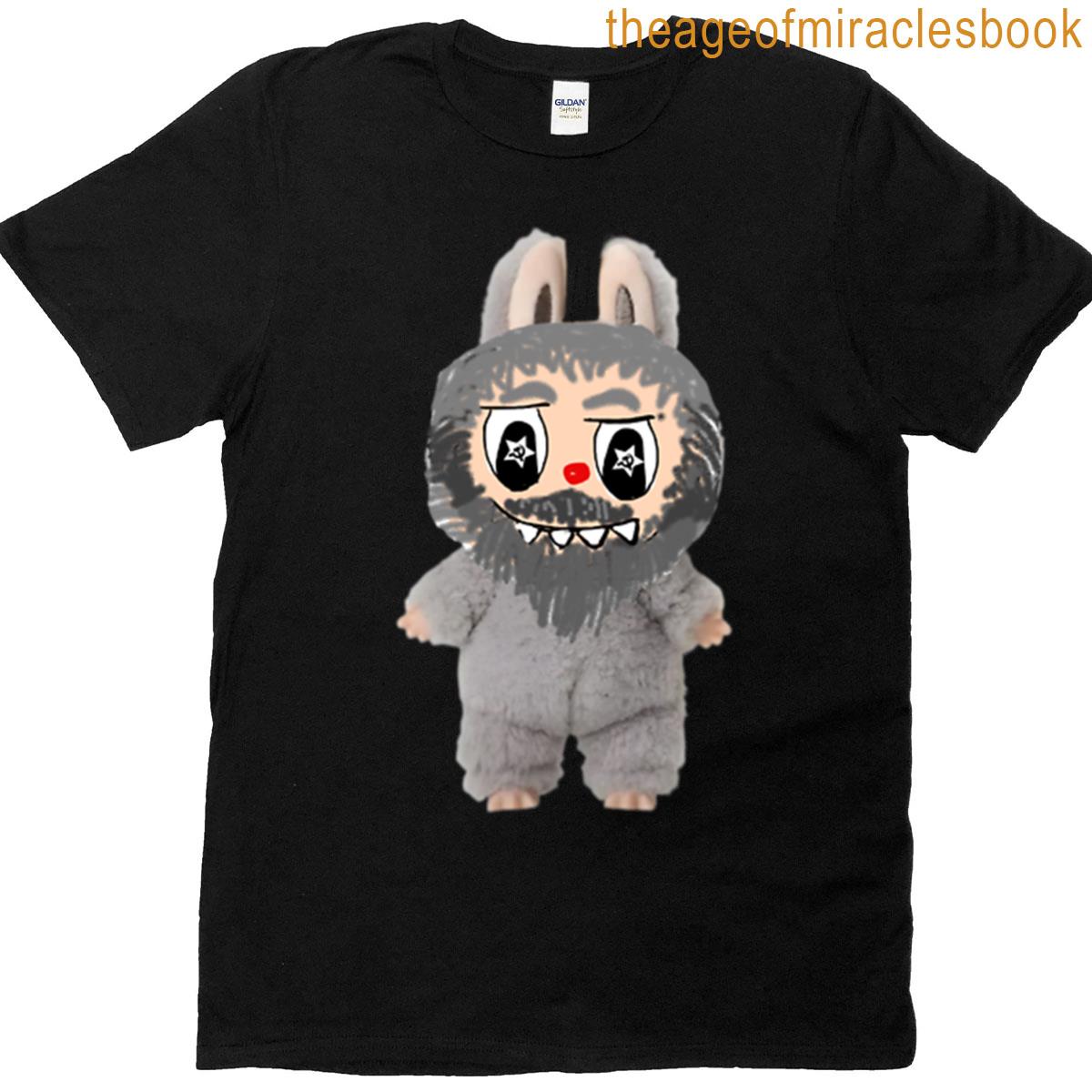 Karl Marx Grey Labubu Boxy T-shirt