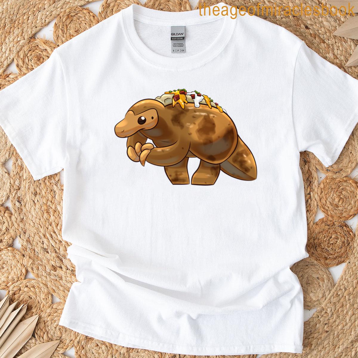 Loaded Baked Potato Pangolin Oversized T-shirt