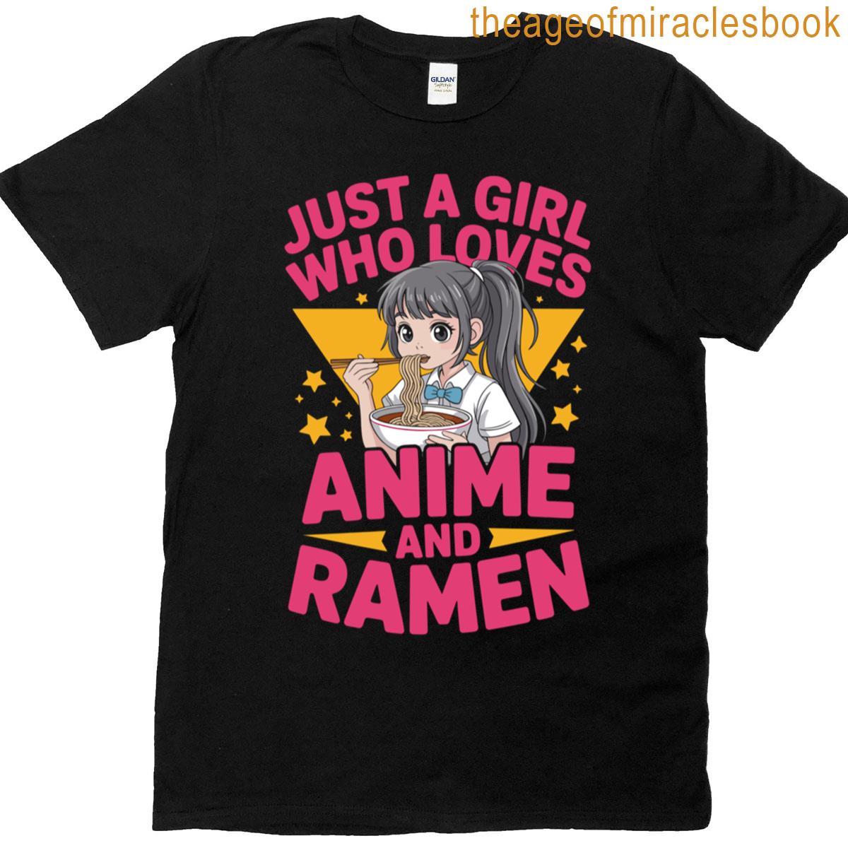 Anime Loves Ramen – Color Knockout T-shirt
